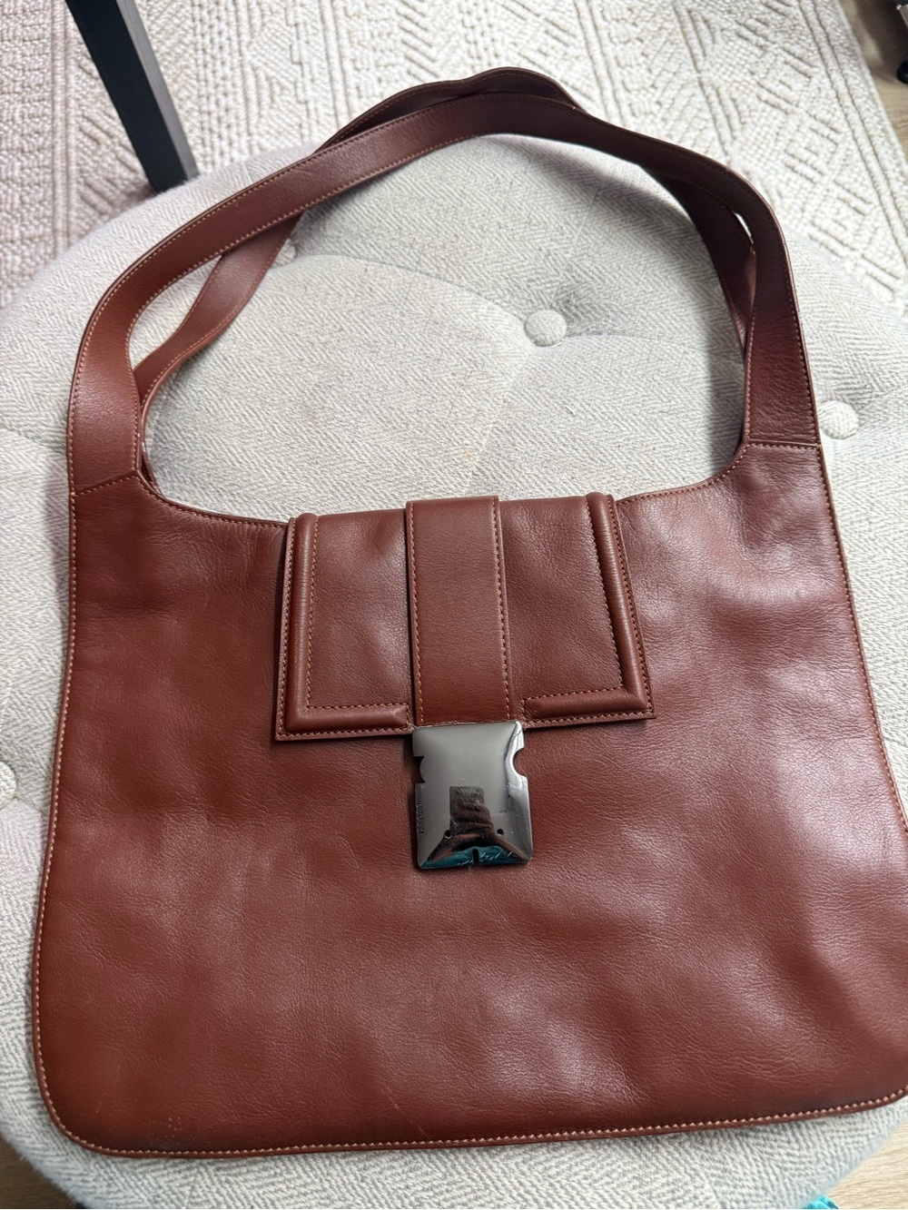 Minobossi Made in Italy Brown Leather Shoulder Bag Handcrafted